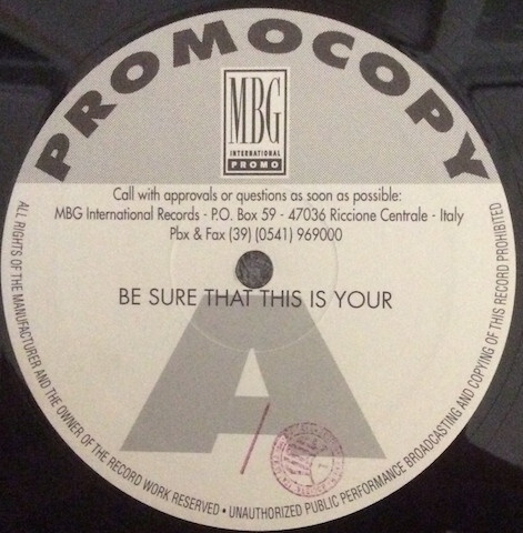 MBG Lithium - 12'' SINGLE - ITALY PROMO - Picture 1 of 1