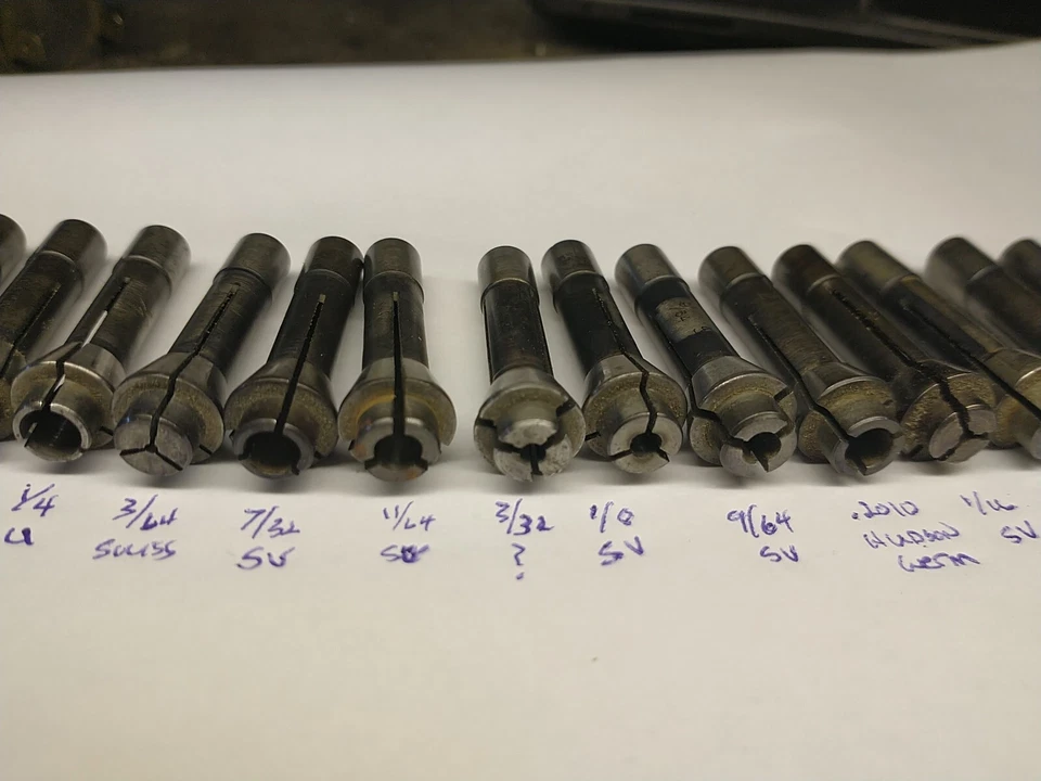 SCHAUBLIN Otros RELOJEROS SUIZOS TORNO F8 Lote De 20 Pinzas Foto 3 de 4