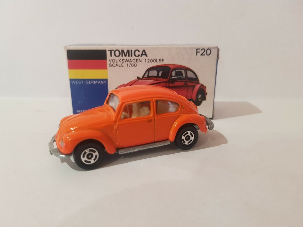 日本製TOMICA F20 フォルクスワーゲン ビートル 日本製 Tomica F20 - VOLKSWAGEN BEETLE 1200L SE [BRIGHT ORANGE] MINT