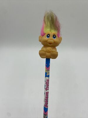 Vintage Fantasy Trolls Pencil With Troll Topper 1992 Noteworthy