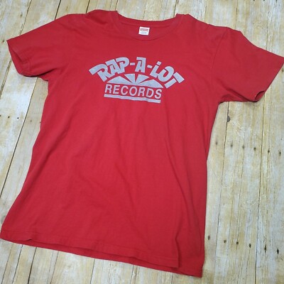 Supreme RAP-A-LOT RECORDS Tee SS17 Large Red Parental Advisory