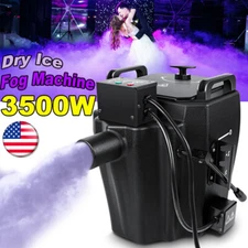 DJ Stage Effect Dry Ice Fog Machine Low Smoke Machine 3500W For Wedding Xmas US