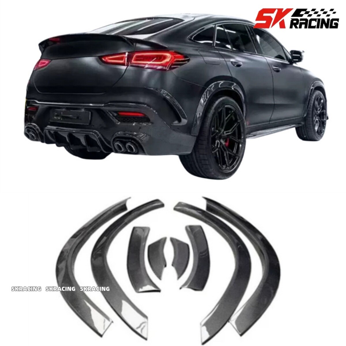 Fits Mercedes Benz GLE53 GLE63 Coupe Carbon Fiber Fender Flare
