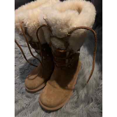 UGG Australia Women's Montclair 1892 Style Chestnut Lace Up Suede Boots  Size