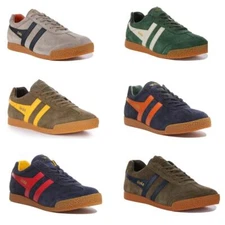 Gola Classics Harrier Evergreen Retro Low Womens  Sneaker Green Suede US 5 - 15