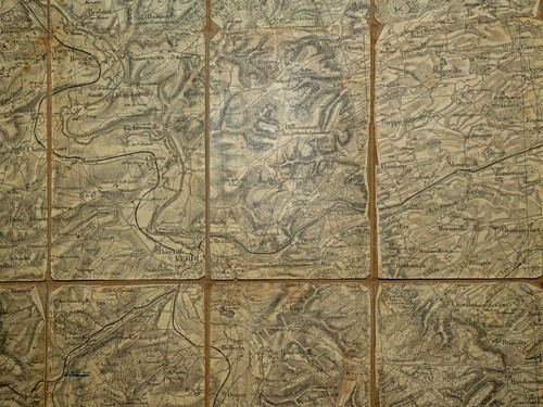 Carte ancienne d'Etat Major sur toile - Région de Verdun - 1897 - Photo 3/4