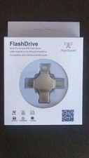 256GB USB 3.0 Flash Drive 4in1 Photo Stick Metal Thumb Drive For iPhone Android
