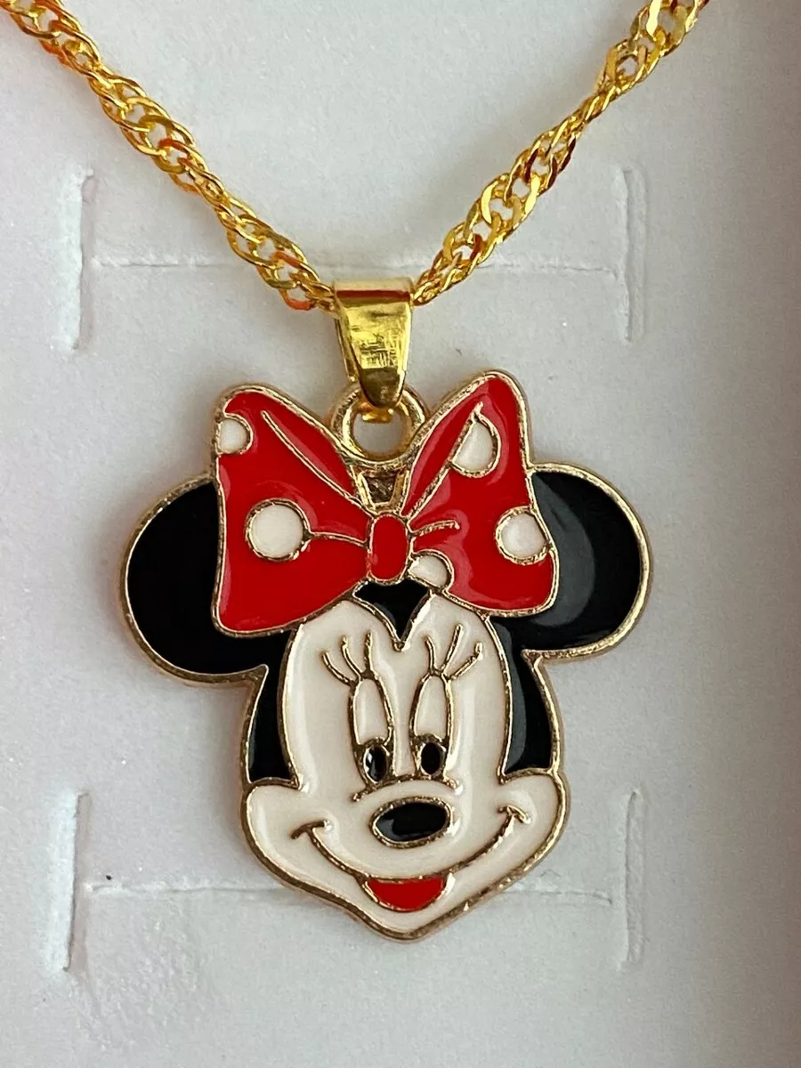 Minnie mouse charm necklace deals