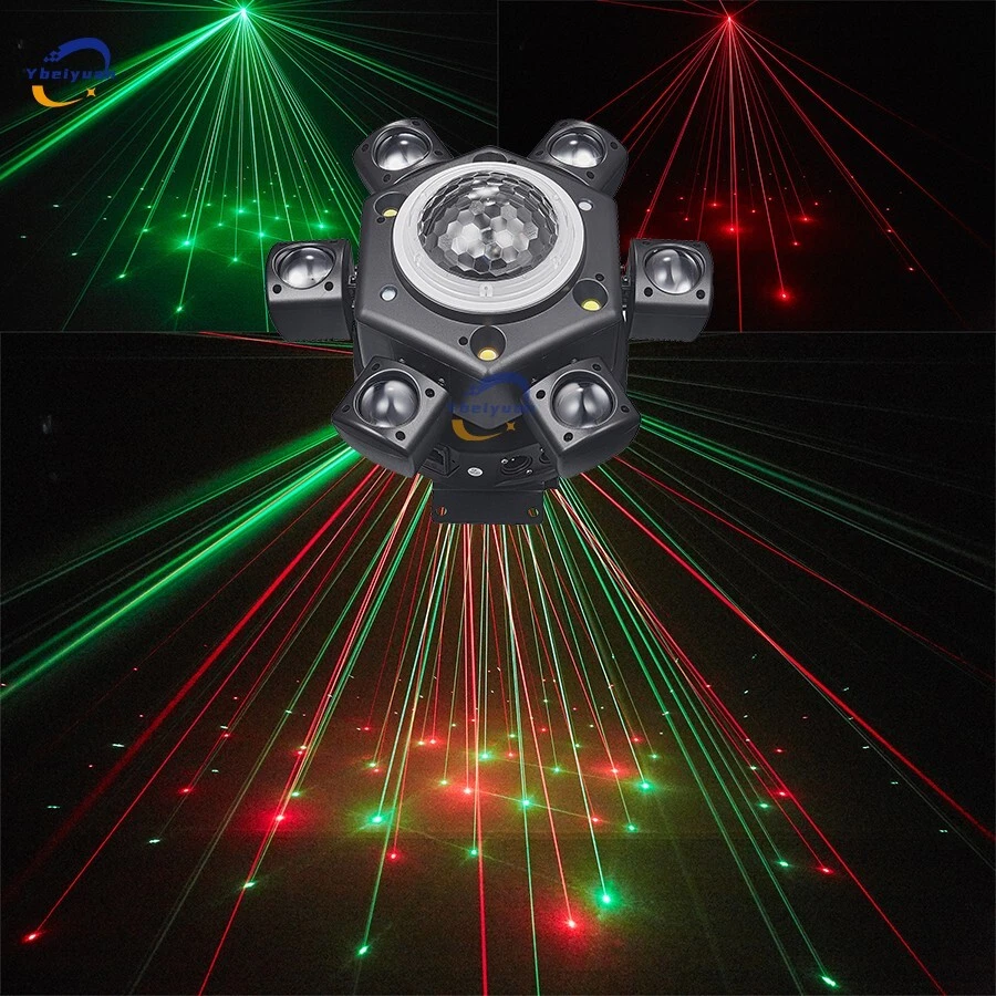 Six-arm moving head beam light remote control magic ball DJ disco effect light - Image 4 of 4
