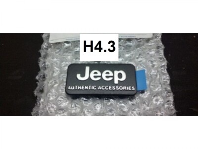 Neu Original OEM Mopar Jeep Authentic Zubehör Abzeichen schwarz silber K82211201