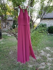 Azazie Melody Bridesmaid's Dress Mulberry A8 Unaltered