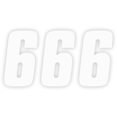 Factory Effex FX Factory Number 6 - White - 4'' | 08-90016