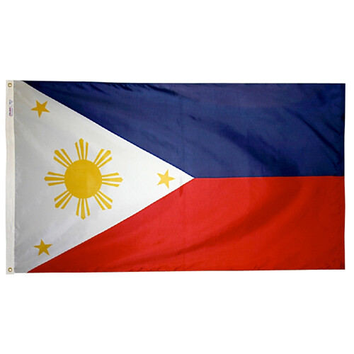 Bandera de nailon teñida para desfile interior exterior de Filipinas todos los tamaños más grandes - Imagen 5 de 6