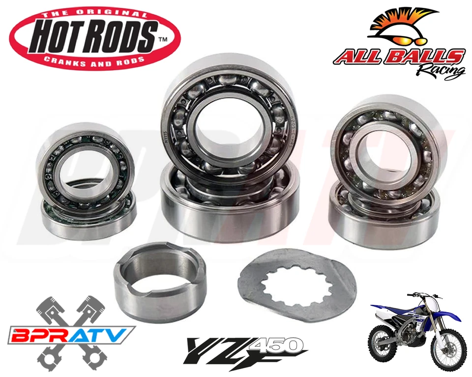 01 02 Kit de Rolamentos de Transmissão Pesados Yamaha YZ426F YZ 426F Hot Rods Hotrod - Imagem 2 de 4