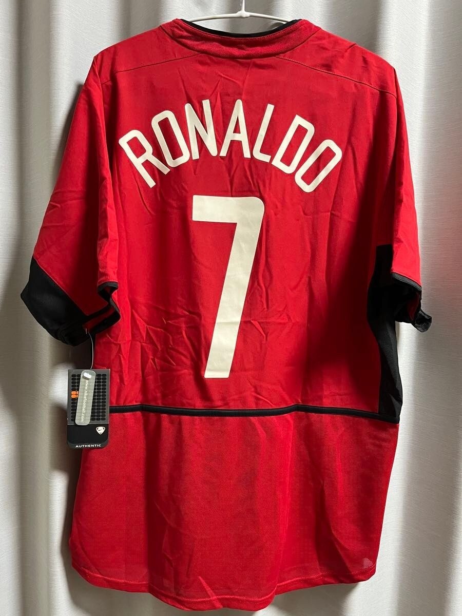 MINT C.RONALDO 7 L Manchester United 2003/2004 Home Jersey Shirt