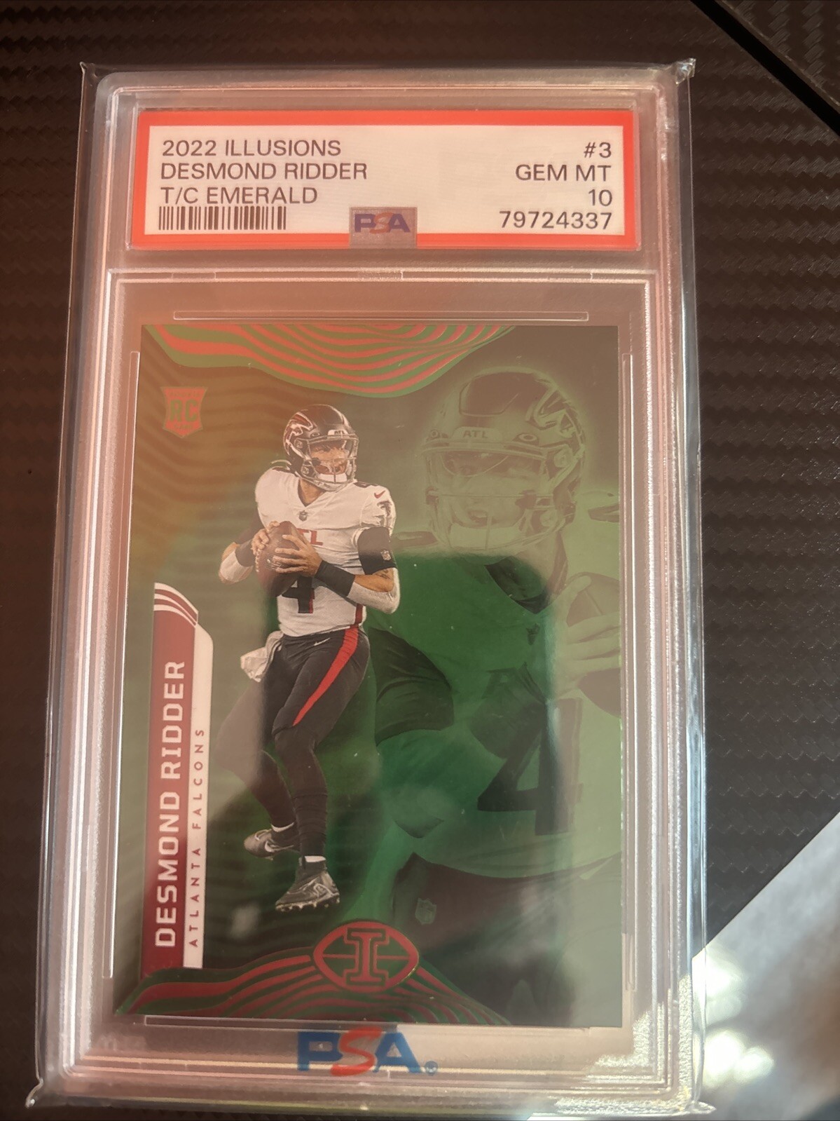 Desmond Ridder Panini Illusions #3 Trophy Collection Emerald