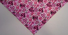 Dog Bandana/Scarf, Tie On/Slide On, Roses, Hearts, XS, L