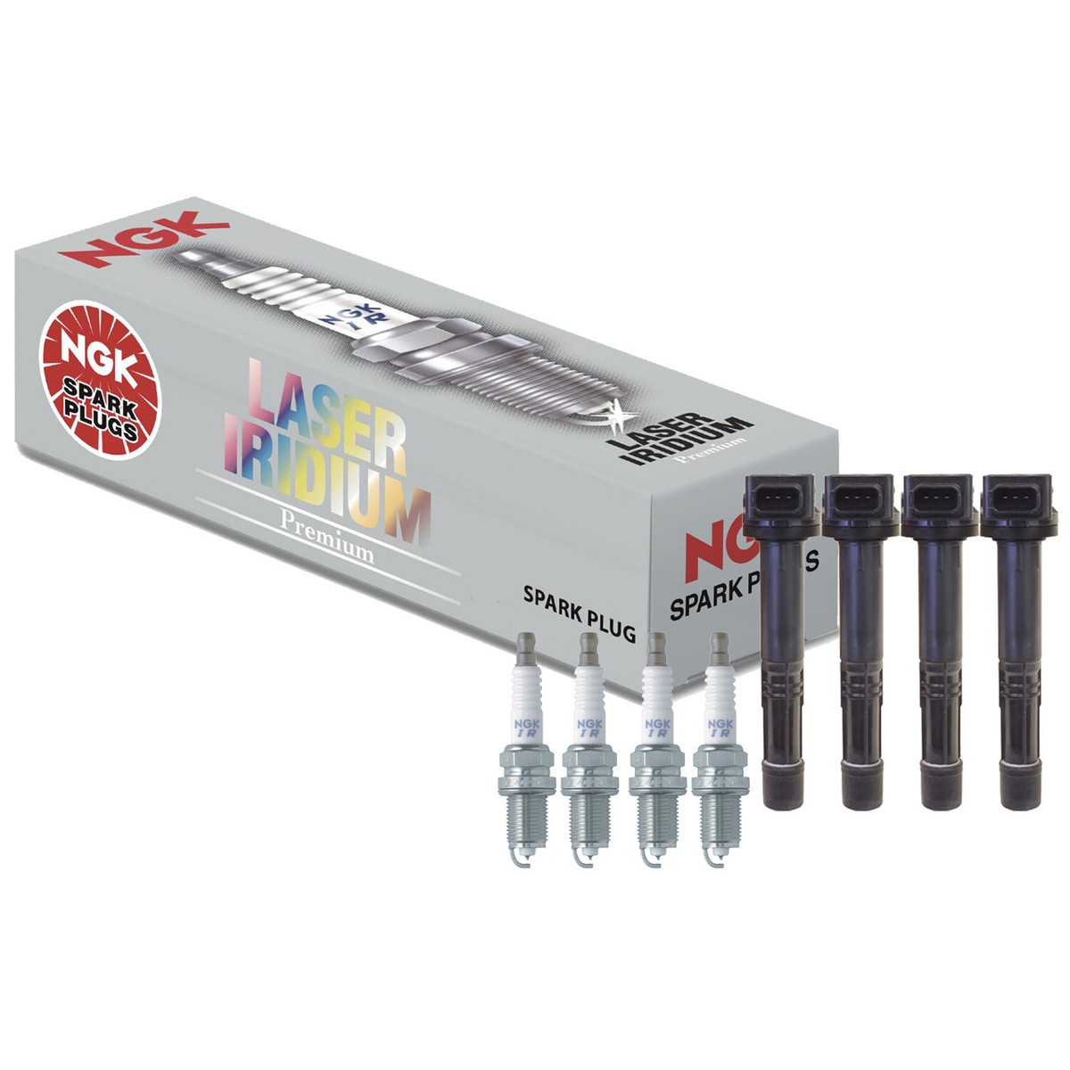 Paquete De 4 BUJÍAS GENUINAS NGK Láser De Iridio IFR7G-11KS No. 7746