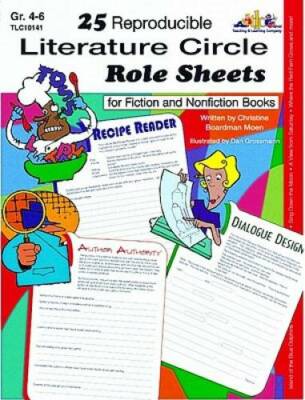 25 Reproducible Literature: Circle Role Sheets for Fiction and Nonfictio - GOOD
