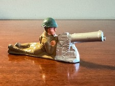 Vintage Barclay B206 728 Prone Machine Gunner  Green Pot Helmet  Near Mint 