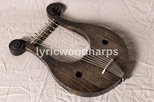 Premium Seven Strings Natural Black Polish Kinnor Harp with Free Accessories