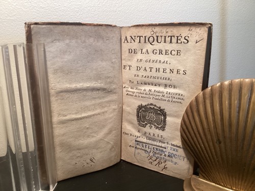 1752 Antiquities De La Greece En General, Et D’Athenes - Lambert Bos - Foto 3 di 10