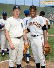 Mantle Mays Photo 8X10 - 1962 Topps Card Photo Yankees Giants FREE SHIPPING