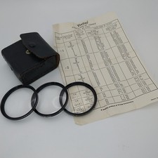 Vintage VIVITAR 52 mm Close-Up Lens Set 1 2 3 w/ Case