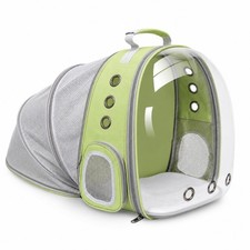 Expandable Cat Carrier Backpack for Cats & Dogs, Bubble Window Pet Travel Bac...