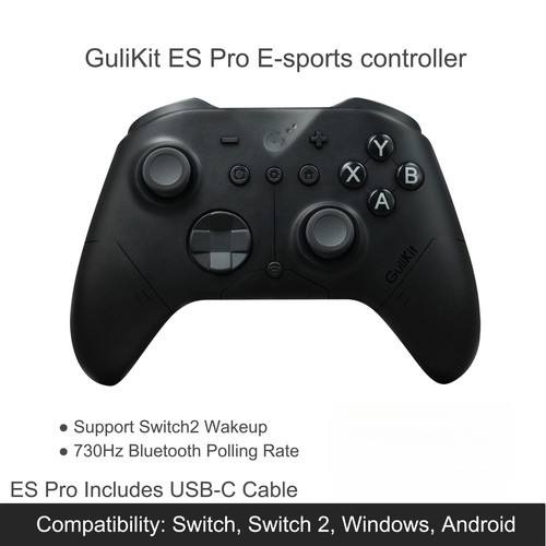GuliKit ES Pro Controller Wireless Gamepad for Nintendo Switch 1/2 PC Android - Picture 22 of 22