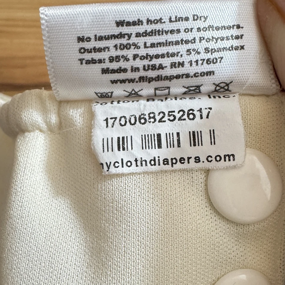 BumGenius 翻盖均码训练裤 6 件有机棉插入件 — 第 4/4 张图片