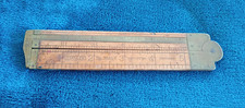 Vintage Stanley No.36 1/2 R Boxwood Brass Caliper Folding 12"Ruler.