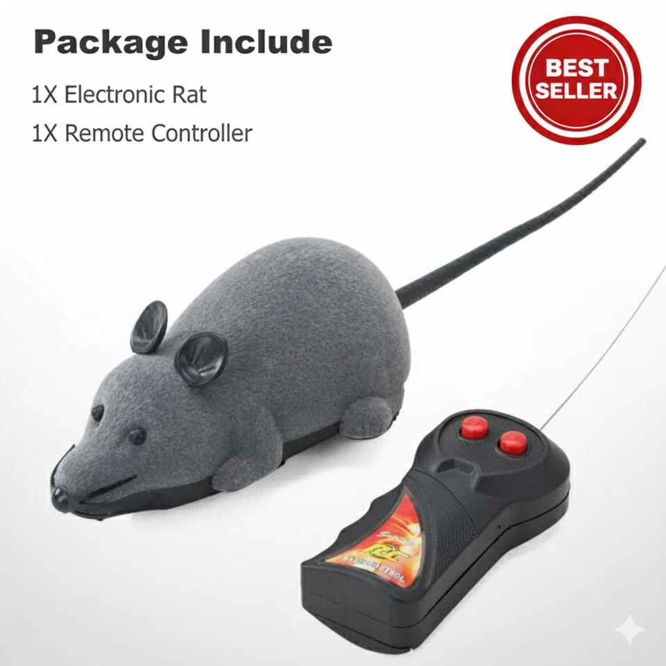 Remote Control Mouse Toy – Wireless RC Rat for Cats, Dogs & Pets – Fun Interacti - Image 2 of 4