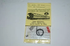 HO Scale Tomar Industries H-410 Passenger Car Tailsign Kit C54444