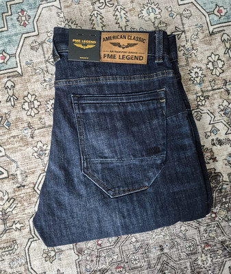 PME LEGEND Nightflight Herren Jeans Regular Fit gerades Bein Blau L32