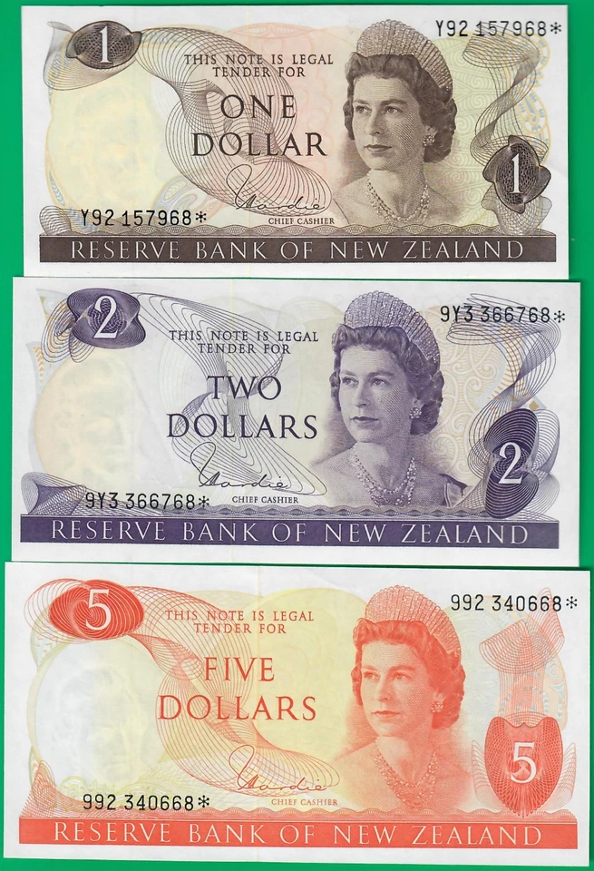 New Zealand Hardie replacements, $20 is circulated, rest are UNC w/ minor flaws - Image 2 of 4
