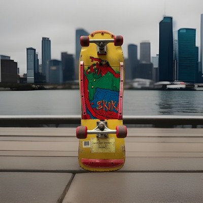 Skateboard Vintage Old-school  Jump Out  SKIKA super Graphics