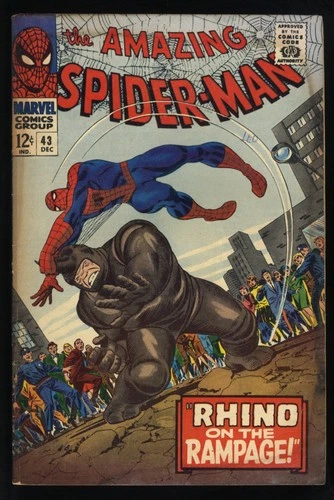 Amazing Spider-Man #43 GD- 1.8 Romita Cover! 1st Full App. Mary Jane! Marvel