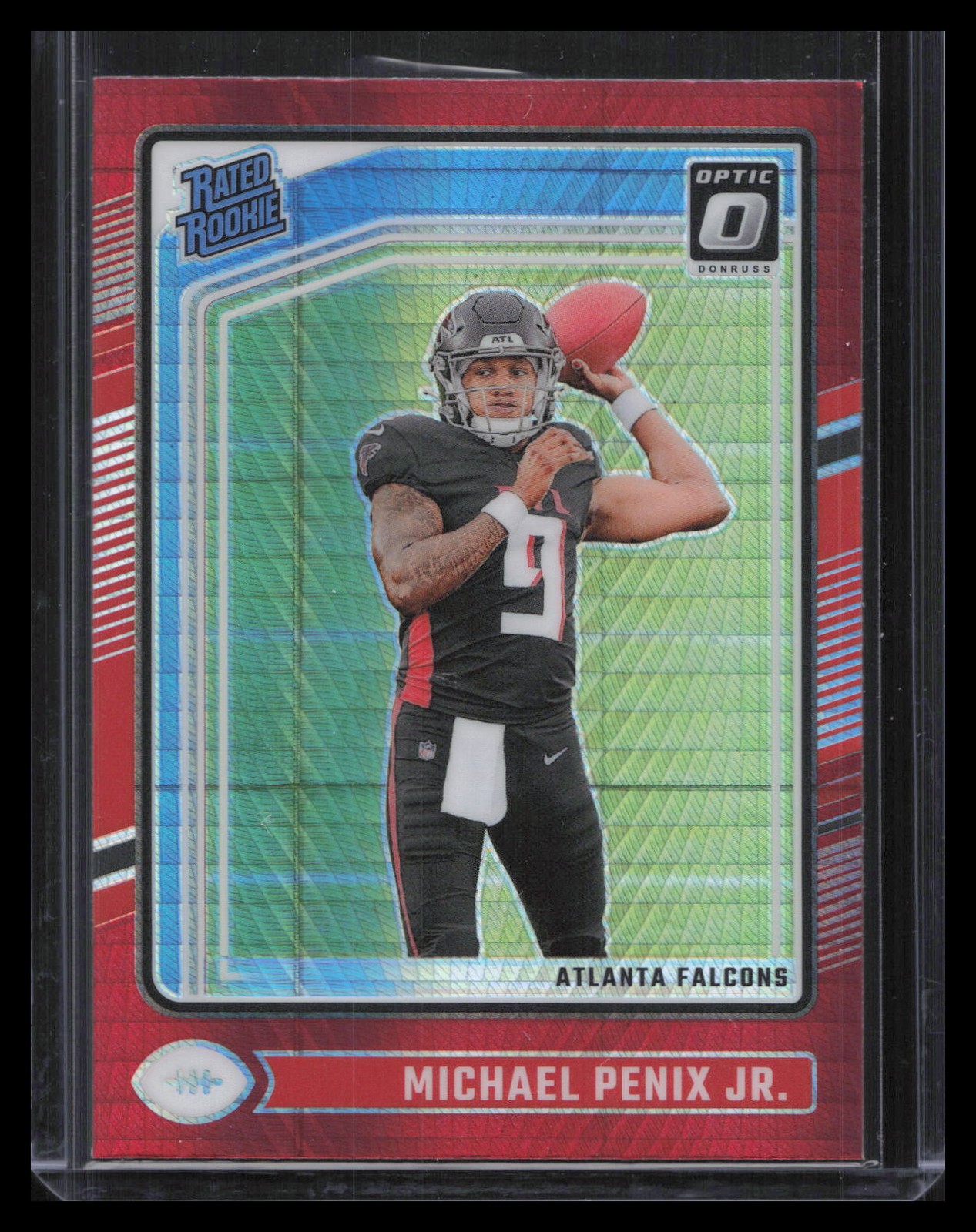 2024 Donruss Optic #279 Michael Penix Jr. Red Hyper