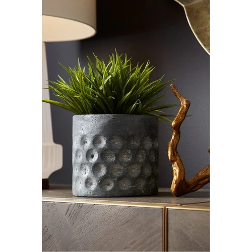 Cyan Design 11053 Potomac Pewter Gray Planter, Large - Picture 1 of 8