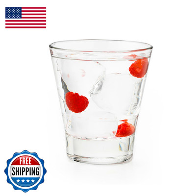 Libbey 15710 Endeavor Stacking Duratuff Rocks Glass Set 9 Oz Clear Drinking
