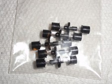 AFX Mega G HO Slot Rear Axles with Crown Gear/Black Rims Complete lot of 5