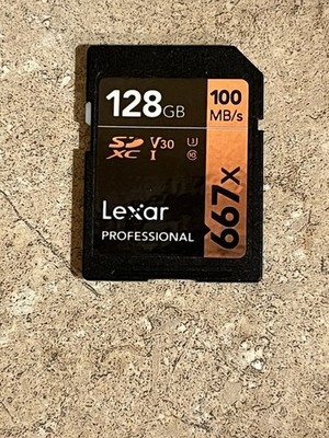 Lexar Professional 667x Sd Card 128gb 100mb