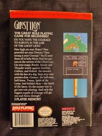 Ghost Lion (NES Nintendo) Complete CIB Box Manual RARE 
