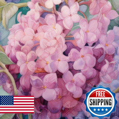 DIAMOND ART CLUB Pink Hydrangea Diamond Painting Kit, Fun DIY Crafts for Adults,