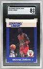 Michael Jordan 1988 Kenner Starting Lineup Cards SGC 8