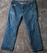Carhartt FR Men's Blue Flame Resistant Jeans Size 42x32 Fair Condition