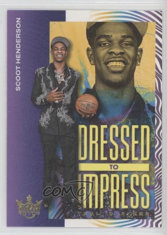 2023-24 Panini Court Kings Dressed to Impress Scoot Henderson #6 Rookie RC z6j