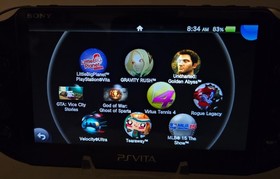 Sony PS Vita Slim PCH-2001 w/ 128GB SD2Vita Storage, Hori Grip ~ Tested ~ Bundle