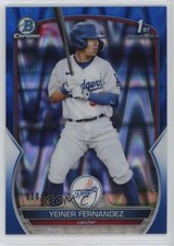 2023 Bowman Chrome Prospects Blue RayWave Refractor /150 Yeiner Fernandez 10z2